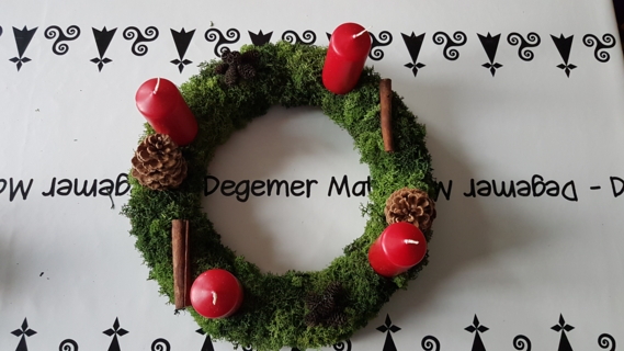 Couronne de l'avent - Déco de la table - 10doigts.fr