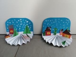 Village d'hiver - Créations d'enfant - 10doigts.fr