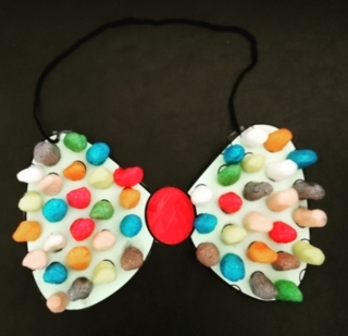 Noeud de clown en flocons de mais - Créations d'enfant - 10doigts.fr