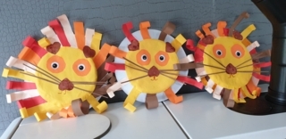 Lion avec bande de papiers - Divers - 10doigts.fr