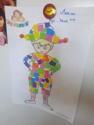 Poule en papier - Vernis collage papiers, serviettes - 10doigts.fr