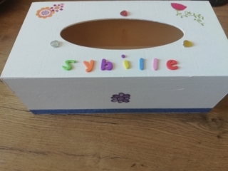 Boite à mouchoirs - Déco du bois - 10doigts.fr