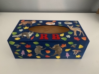 Boîte à mouchoirs 3 - Déco du bois - 10doigts.fr