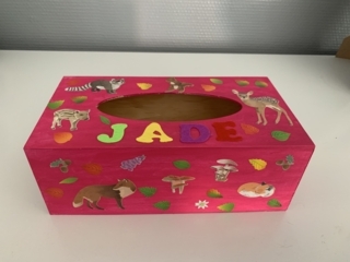 Boîte à mouchoirs 4 - Déco du bois - 10doigts.fr