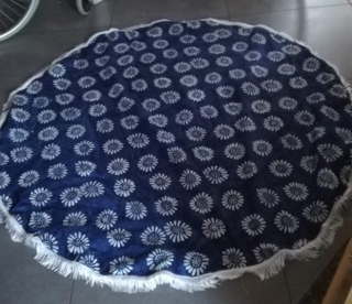 Serviette de plage ronde - Couture, point de croix... - 10doigts.fr