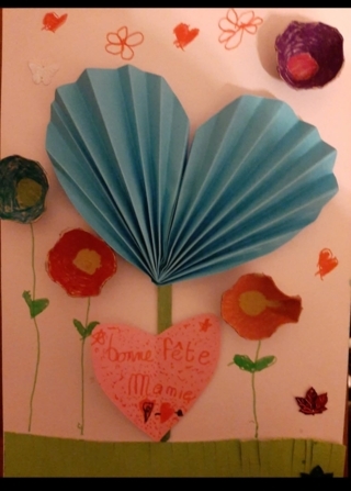 Carte fête des grands-mères - 10doigts.fr