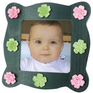 Cadre photo fantaisie - Déco du bois - 10doigts.fr