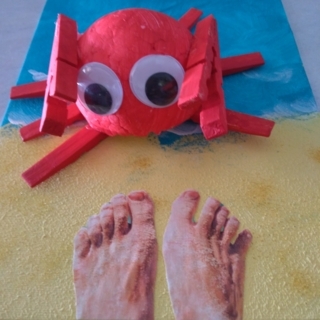 Crabe - Déco du polystyrène - 10doigts.fr