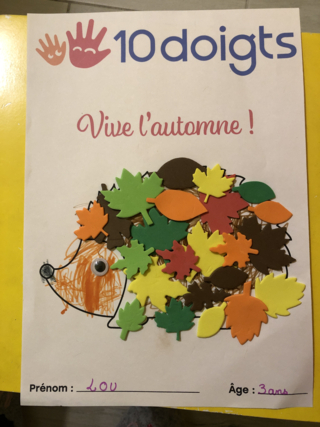 Petit hérisson - 10doigts.fr