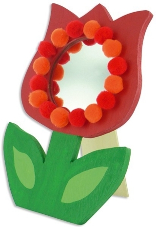 Miroir tulipe - Déco du bois - 10doigts.fr