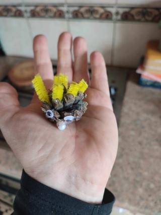 Pommes de pin devient hérissons - 10doigts.fr