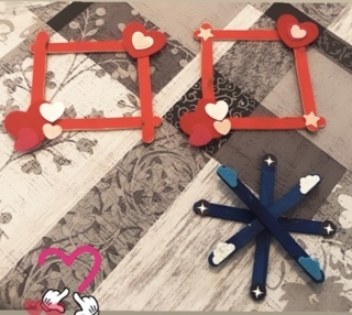 Cadre photo et flocon aimanté - 10doigts.fr