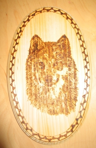 loup - Pyrogravure - 10doigts.fr