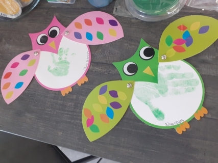 HIBOU CARTE - 10doigts.fr