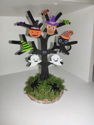 Arbre d'Halloween - 10doigts.fr