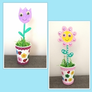 Fleur en pot - 10doigts.fr