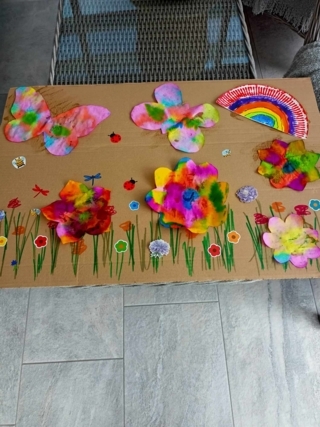 Tableau printemps - 10doigts.fr