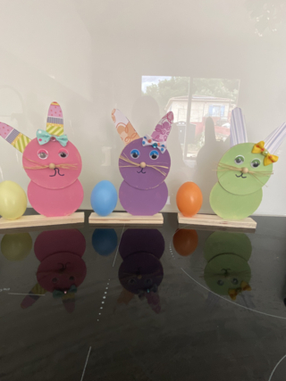 Lapins sur support - 10doigts.fr