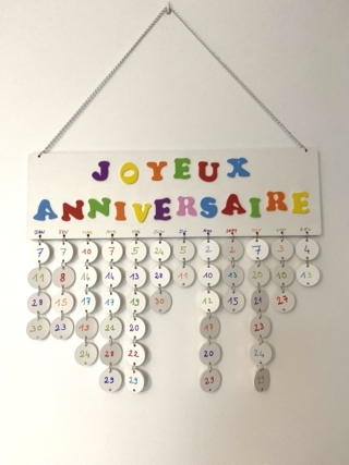 Calendrier personnalisé - 10doigts.fr