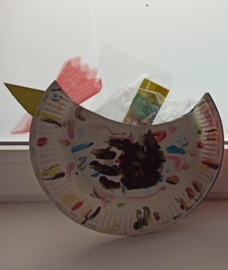 Poule panier de Pâques - 10doigts.fr