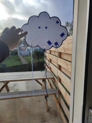 Nuages et pluie - 10doigts.fr