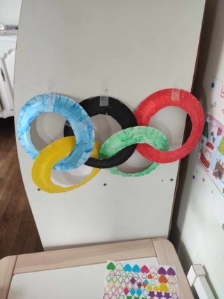 Anneaux olympiques - 10doigts.fr