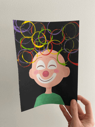 CLOWN PEINTURE - 10doigts.fr