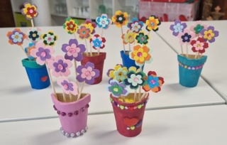 Magnet Pot de fleurs - 10doigts.fr