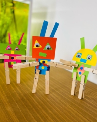 Famille robot - 10doigts.fr