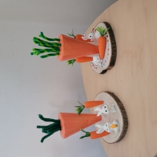 Lapins et carottes de Garance et Rafael - 10doigts.fr