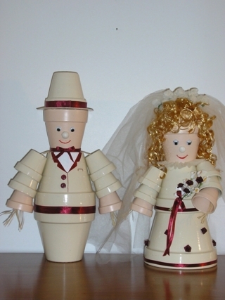 Les jeunes mariés - Poterie - 10doigts.fr