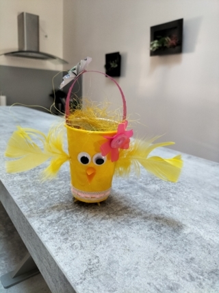 Poussin de pâques - 10doigts.fr