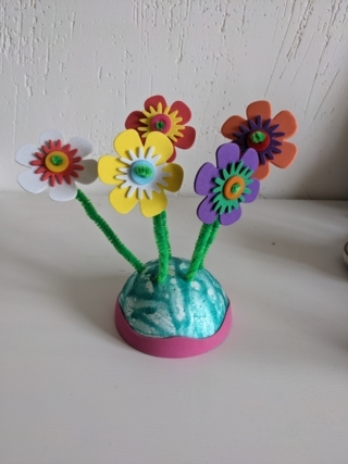 Bouquet de fleurs - 10doigts.fr