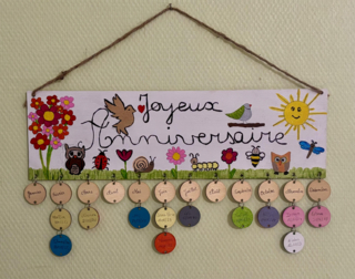 Calendrier anniversaires - 10doigts.fr