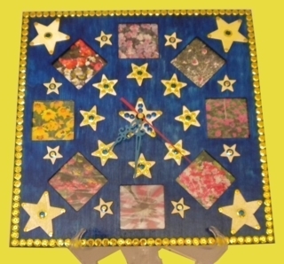 Horloge - Déco du bois - 10doigts.fr