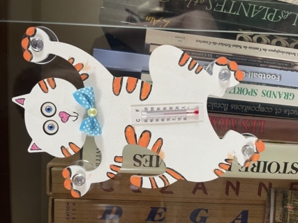 Chat thermomètre - 10doigts.fr