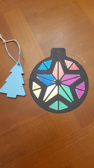 Carte à métalliser Noël - 10doigts.fr