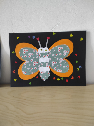 Papillon coeur 🦋💜🧡💚💛 - 10doigts.fr