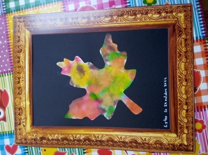 Feuille d'automne - 10doigts.fr