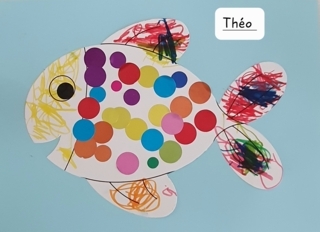 Poisson gommettes - 10doigts.fr