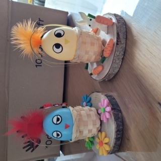 Poussins de Pâques dans son panier - 10doigts.fr