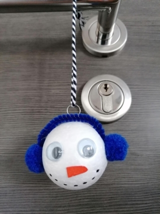 Suspension bonhomme de neige - 10doigts.fr