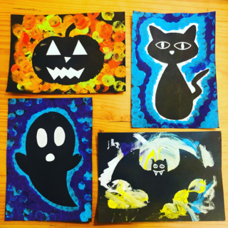Peinture Halloween - 10doigts.fr