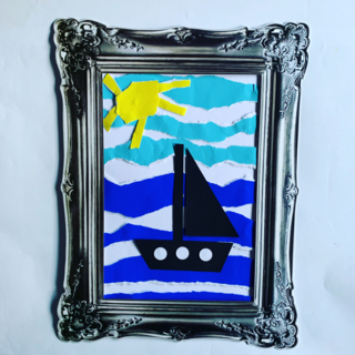 Bateau sur l'eau - 10doigts.fr