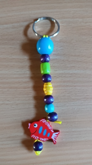 Porte cle fete des meres ou fete des peres - 10doigts.fr