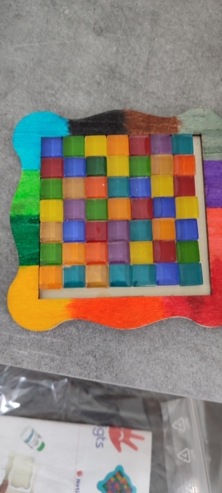 Sous verre mosaïque - 10doigts.fr