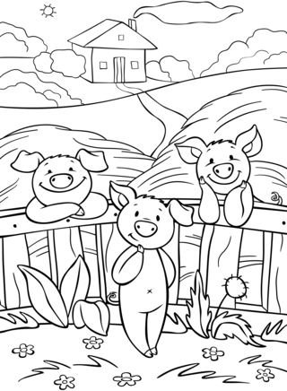 Animaux-ferme12 - Coloriages animaux - Coloriages - 10doigts.fr