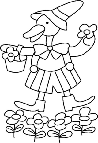 Canard20 - Coloriages animaux - Coloriages - 10doigts.fr