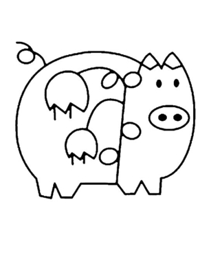 Cochon 05 - Coloriages animaux - Coloriages - 10doigts.fr