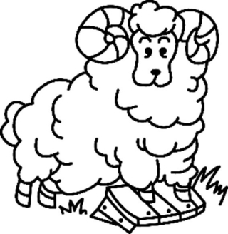 Mouton 04 - Coloriages animaux - Coloriages - 10doigts.fr